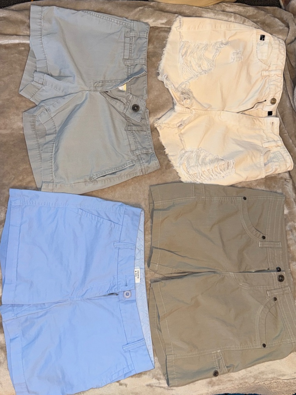 Women’s Shorts bundle - Light Blue, Khaki, Gray, Cream